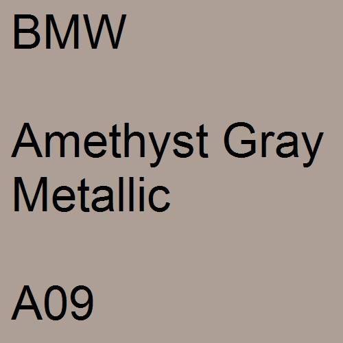 BMW, Amethyst Gray Metallic, A09.